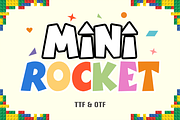 Mini Rocket - Kids Font Types, a Font by KiddoGlyphs Studio (Thumbnail 1 of 3)