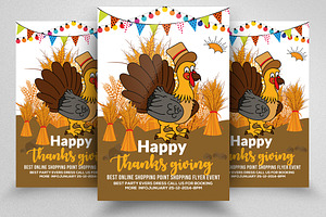 Thanksgiving Psd Flyer Templates