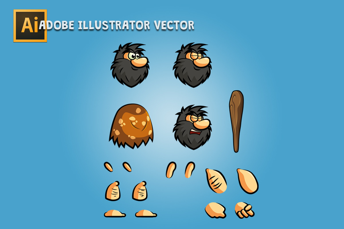 Bob The Caveman, an Illustration by tokegameart (Photo 3 of 4)