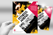 Fitness Flyer / Gym Flyer V6, a Flyer Template by Satgur Graphic Design (Thumbnail 2 of 3)