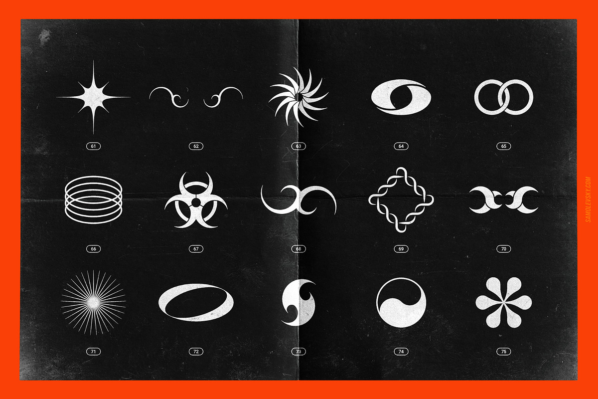 Chrome & Vector Abstract Shapes Pack, an Object Graphic by Samolevsky (Photo 22 of 25)