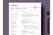 Registered Nurse Resume template, a Resume Template by Climbwithelevator (Thumbnail 1 of 6)