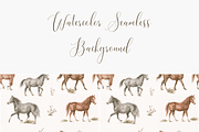 Seamless Horses Pattern PNG, a Pattern Graphic by Pati Charm Studio (Thumbnail 3 of 6)
