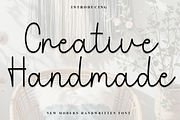 Creative Handmade, a Handwritten Font by InermediaSTUDIO (Thumbnail 1 of 8)