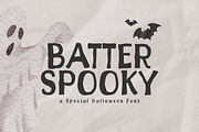 Batter Spooky, a Sans Serif Font by khurasan (Thumbnail 1 of 5)