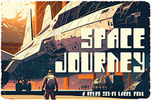 Space Journey Display Font