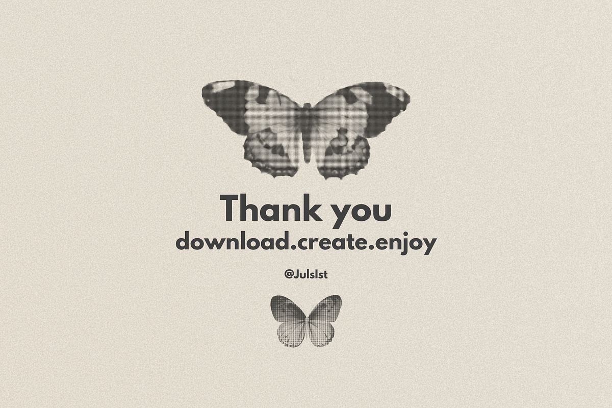 Halftone Butterfly Clipart, an Object Graphic by JulsIst (Photo 7 of 7)