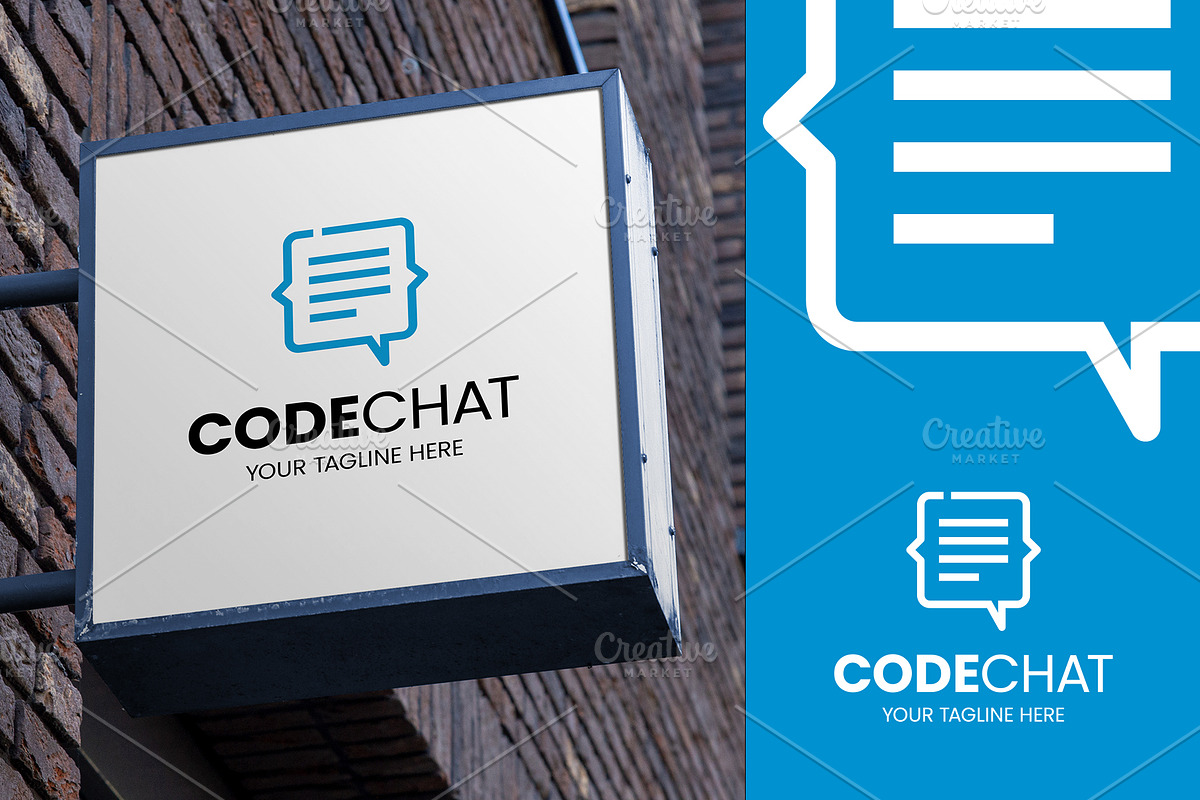 Code Chat Logo, a Branding & Logo Template by Logo Lab (Photo 1 of 4)