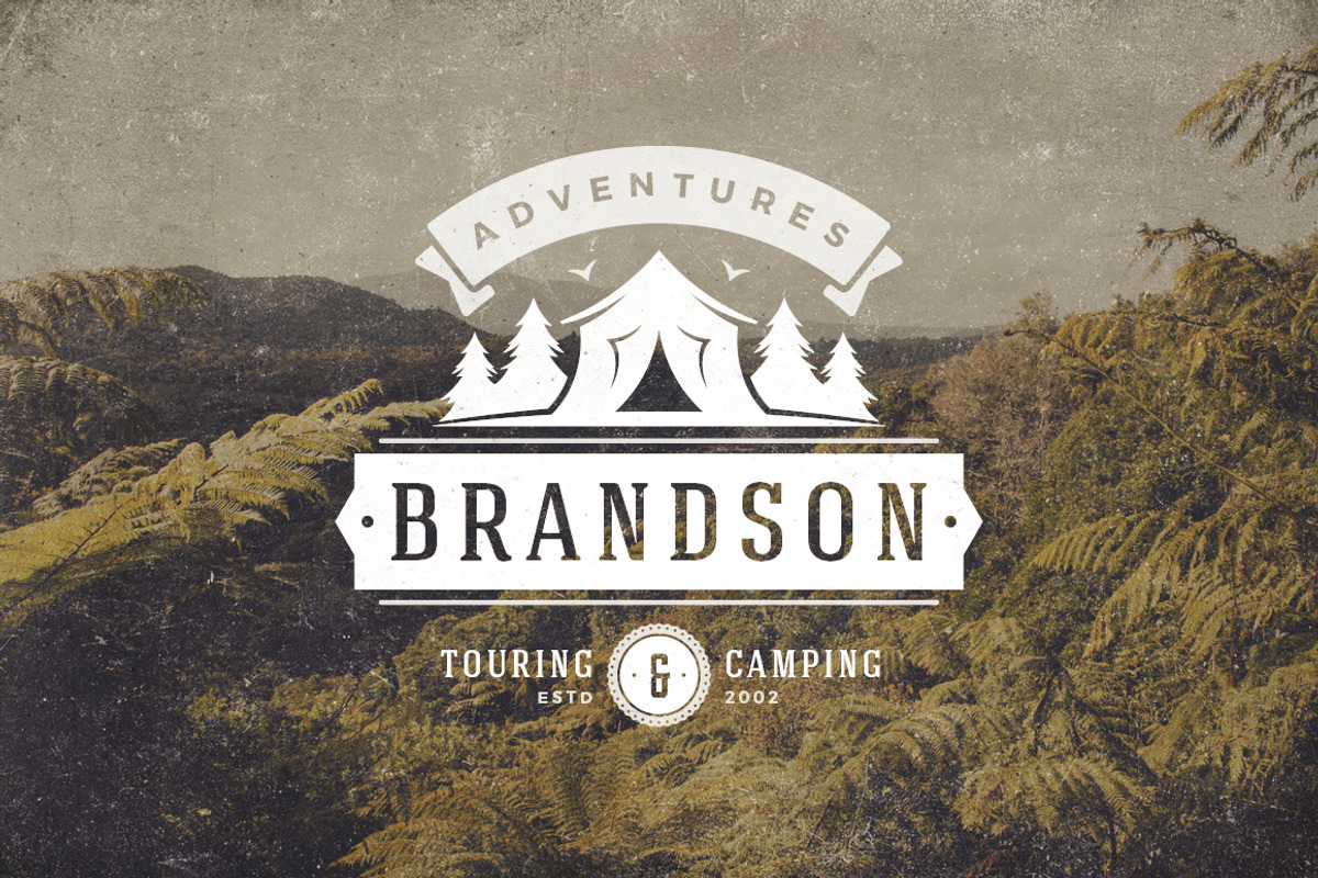 50 Outdoor logos and badges, a Branding & Logo Template by Vasya Kobelev (Photo 10 of 19)