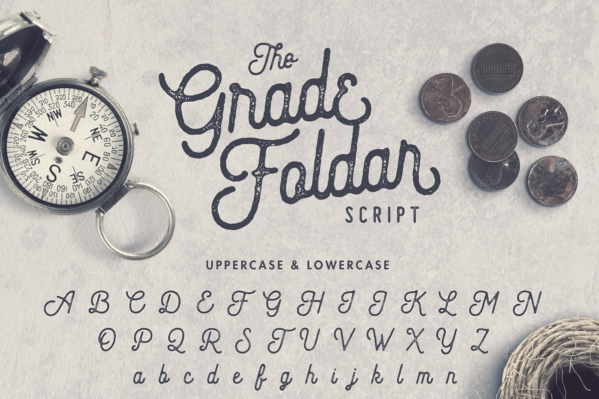 The Gradefoldar (2 fonts + 27 Bonus), a Sans Serif Font by ArdhLemurian Labs (Photo 10 of 11)