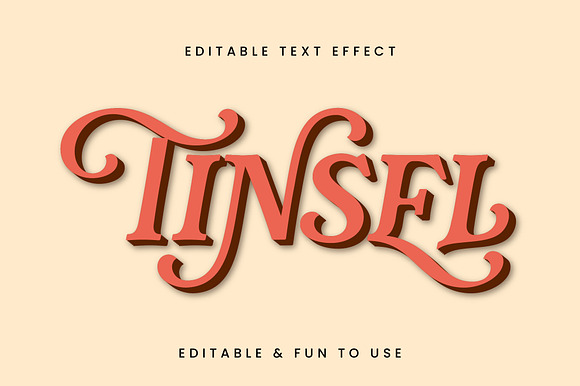 Retro Elegant Shadow 3D Text Effect preview 3