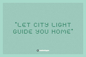 City Light Pixel Game Font