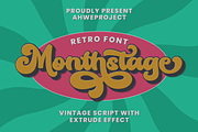 Monthstage, a Script Font by ahweproject (Thumbnail 1 of 11)