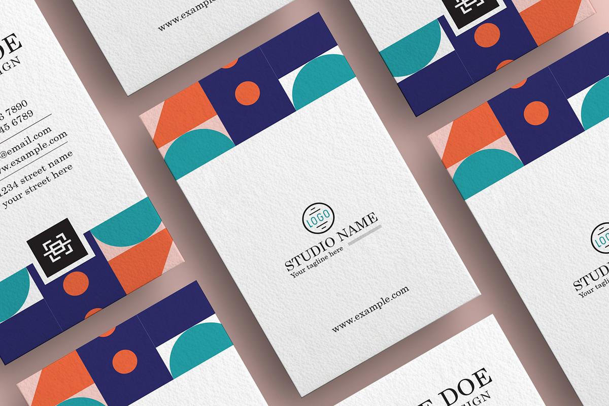 Vertical Business Card Mockup, an Advertising Mockup by CreativeShaper (Photo 3 of 3)