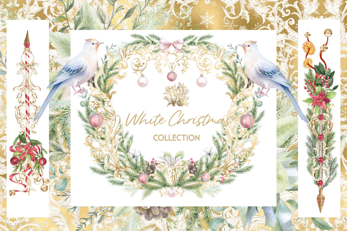 Watercolor Christmas ornament bundle, a Decorative Illustration by WonderWonder (Photo 20 of 20)