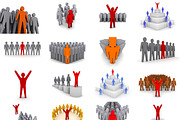 Big bundle of 3D leadership concepts, a Person Illustration by sibgat (Thumbnail 2 of 3)
