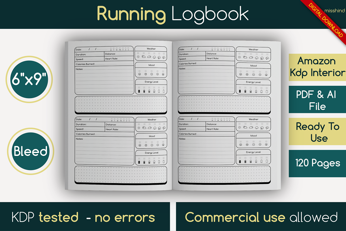 Running Logbook • KDP Interior, a Templates & Theme by HyeRi (Photo 2 of 8)