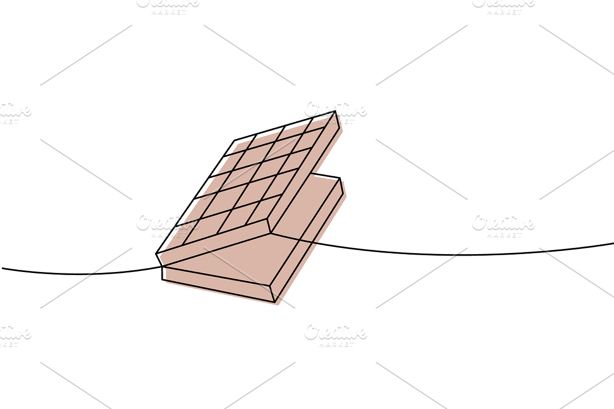 Abstract line art of an open, an Illustration by GraphiShop