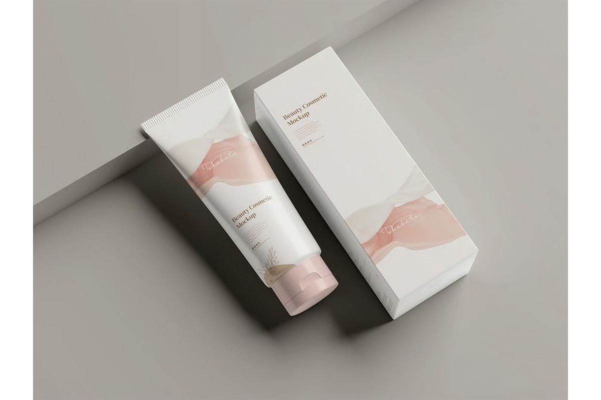 Packaging Cosmetic Mockup, a Packaging Mockup by zippypixelstudio (Photo 2 of 7)