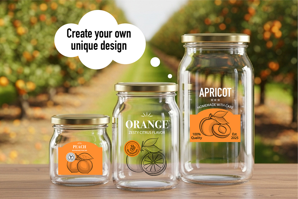 Fruit Design Kit – Vintage Templates, a Food Illustration by Lettering_Logo (Photo 13 of 14)