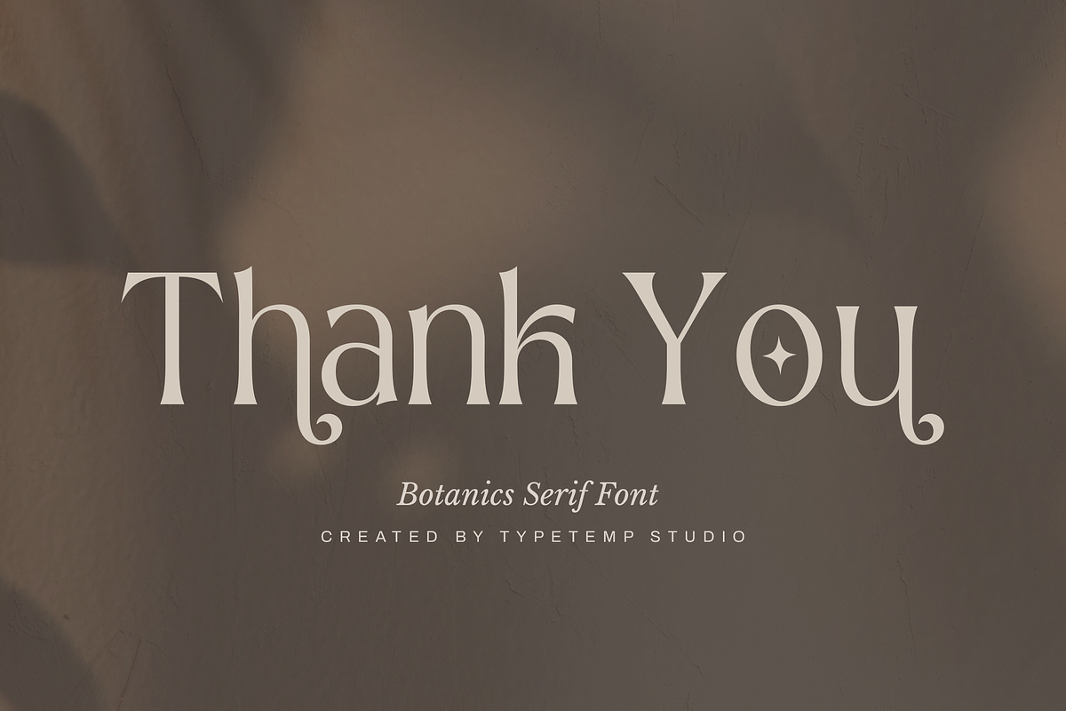 Botanics Display Variable, a Serif Font by Typetemp Studio (Photo 11 of 11)