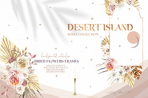 Desert Island Watercolor Boho