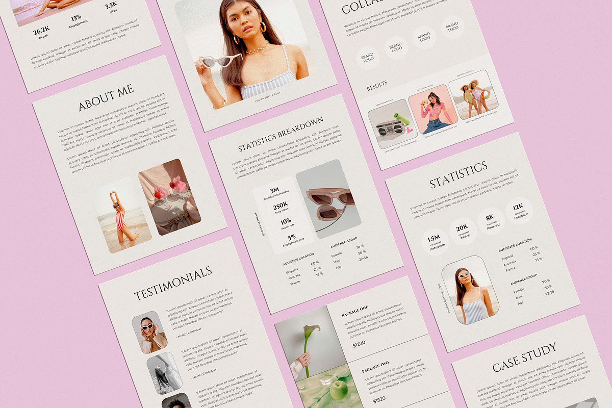 Media Kit Canva Template | Nostalgia, a Print Template by Sierra Creative Studio (Photo 10 of 11)