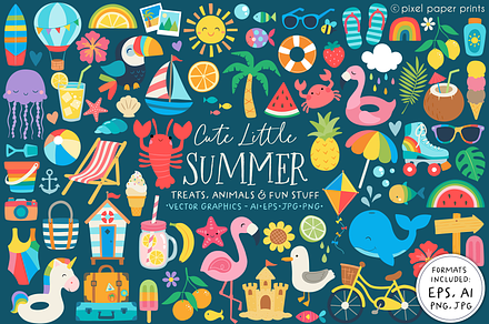 Cute Little Summer, a Graphic by PixelPaperPrints