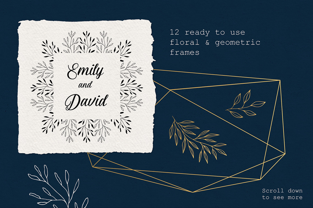 Set of floral frames & wreaths, an Illustration by Anatartan Design (Photo 2 of 10)