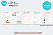 Daria - Worksheet or Course Template, a Marketing Template by Blissful Pixels (Thumbnail 4 of 6)