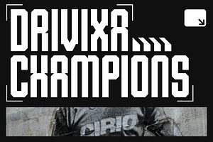 Drivixa Champions Fonts Full Familly
