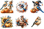 Cute Autumn Jay Birds Clipart, an Illustration by DreamArtGraphic (Thumbnail 4 of 4)