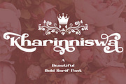 Kharinniswa - A Beautiful Bold Serif, a Serif Font by PutraCetol Studio (Thumbnail 1 of 11)