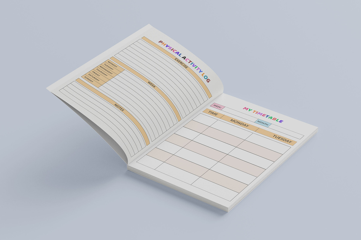 Kids Planner | Canva Templates, a Print Template by Book2bees (Photo 2 of 4)
