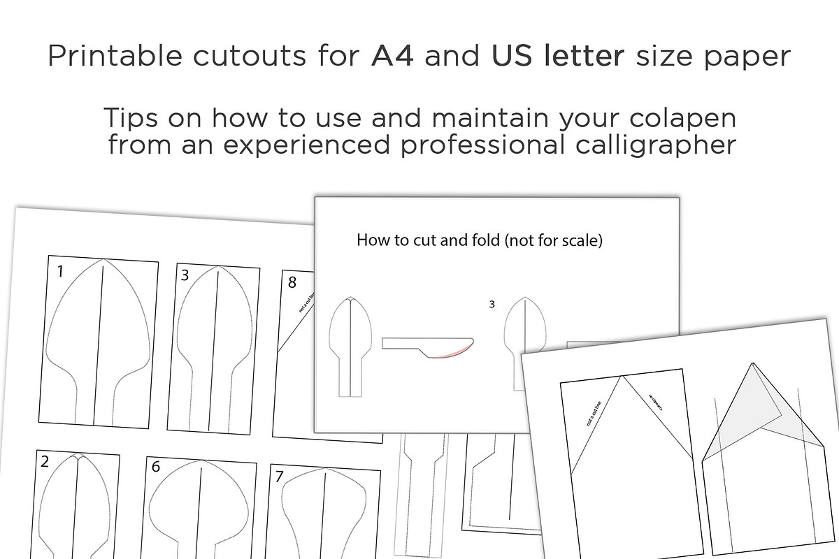 Cola Pen How to Make Tutorial, a Stationery Template by ZenLettering (Photo 5 of 6)