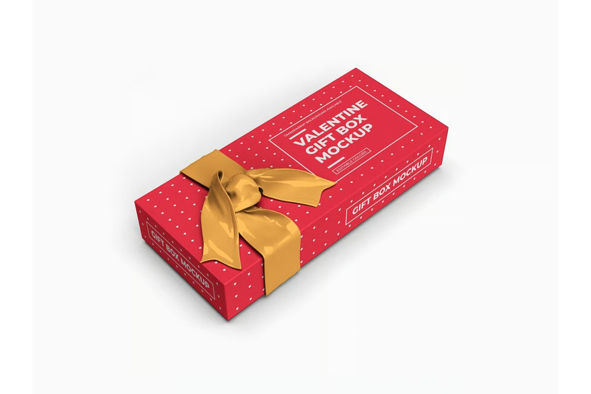 Gift Box Mockup Template Set, a Packaging Mockup by DesignRushMarket (Photo 11 of 11)