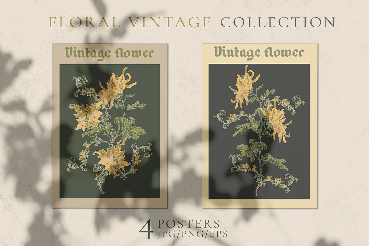 FLORAL VINTAGE COLLECTION, a Decorative Illustration by LanaDzi (Photo 5 of 10)