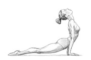 Sketchy yoga poses illustration set, an Illustration by RasterBird (Thumbnail 9 of 12)