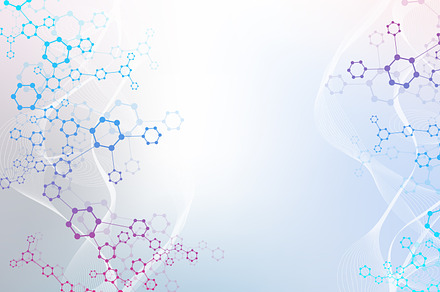 Modern abstract molecules structure