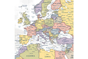 Vector World Map - Large&Detailed, an Illustration by PorcuPen Works (Thumbnail 5 of 9)