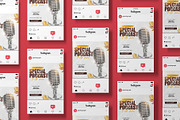 podcast  banner for social media, a Social Media Template by graphic bakers (Thumbnail 1 of 3)