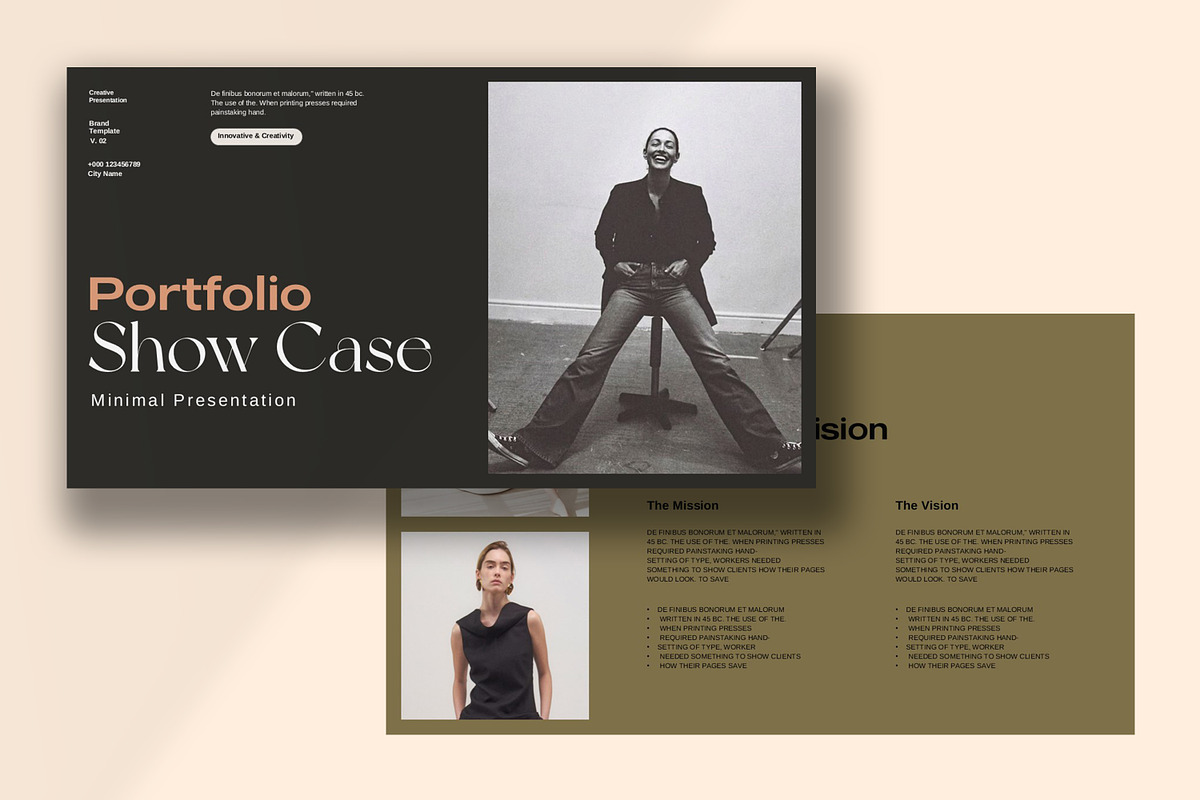 Portfolio Showcase Template, a Presentation Template by slidestock55 (Photo 10 of 12)