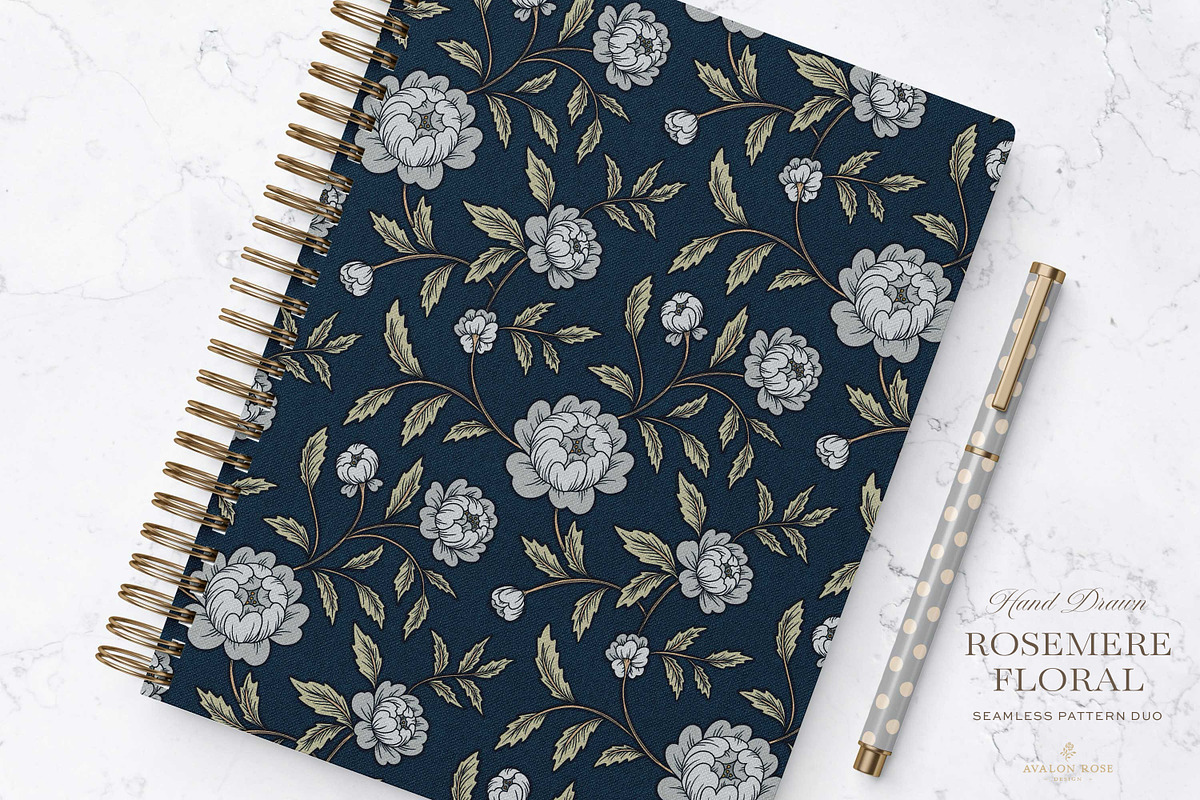 Rosemere Floral Pattern Bundle, a Pattern Graphic by Eclectic Anthology (Photo 15 of 19)