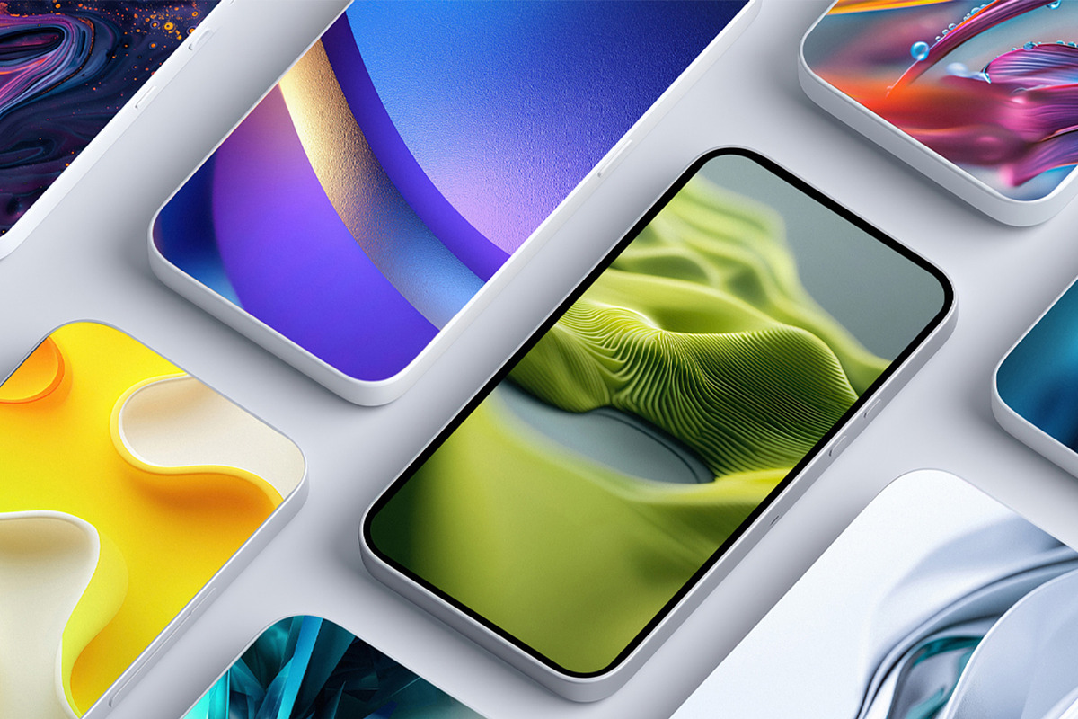 3D Abstract Phone Wallpapers Pack, a Background Graphic by BazziBa♥ (Photo 8 of 8)