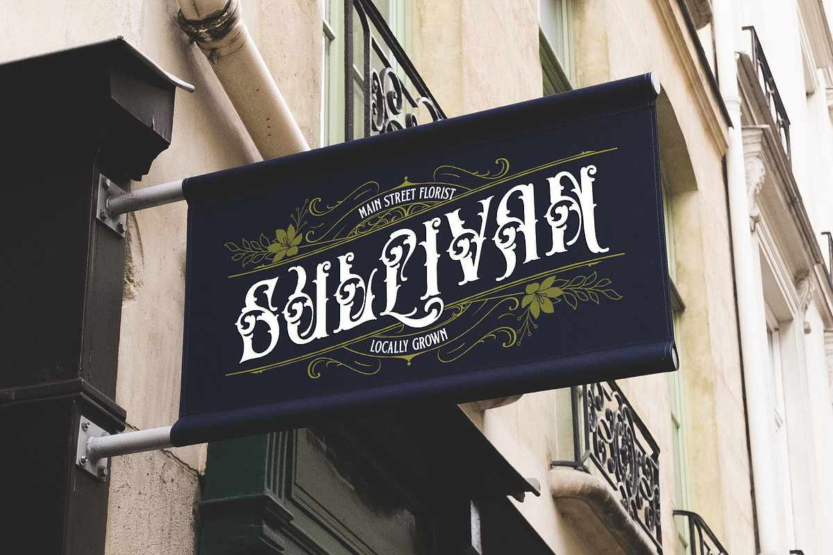 Brick Stone Victorian Typeface, a Blackletter Font by alit design (Photo 20 of 23)