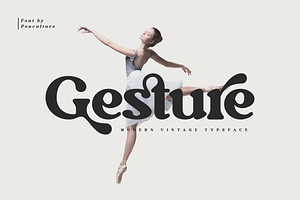 Gesture // Modern Vintage Typeface