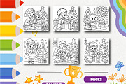 Christmas Feelings Coloring Book, a Seasonal Illustration by Design Zone (Thumbnail 3 of 5)