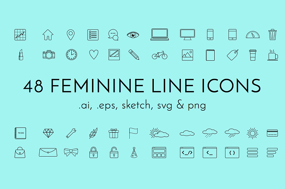 Femicon Line Icon Pack