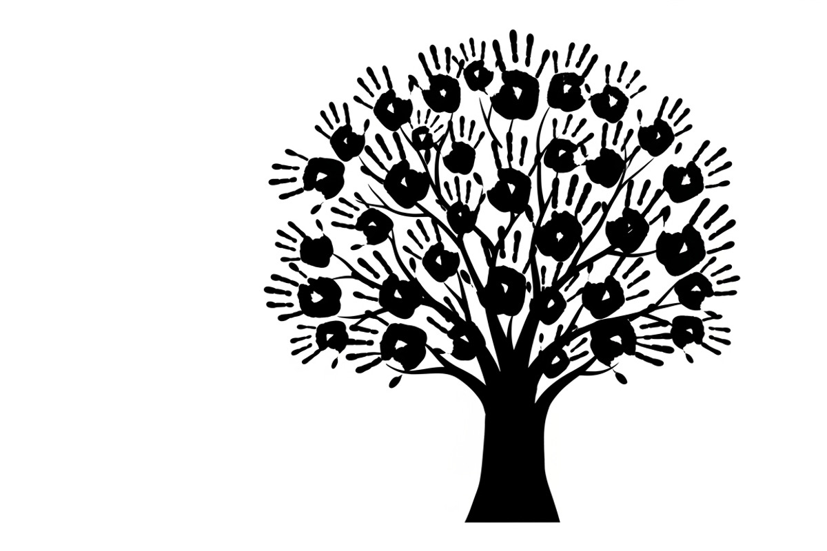 family handprint tree silhouette, an Illustration by Amazin_art (Photo 13 of 29)