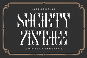 Society Vintage Font